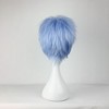 Unique Bargains Women's Straight Hair Wigs with Wig Cap 13" Haze Blue - 4 of 4