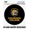 Colorado College Tigers Logo Automotive Car Window Locker Circle Bumper Sticker - 2 of 4