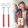 Unique Bargains 4 Pcs Extendable Bear Claw Stainless Steel Back Scratcher Red Green Purple Black - image 2 of 4