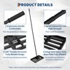 17"x10" Heavy Duty Lawn Leveling Rake - Adjustable 35-72" Handle, Reinforced Steel w/ Anti-Flip Edge for Soil, Top Dressing & Landscaping - 3 of 4