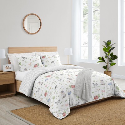 Sweet Jojo Designs Full/Queen Comforter Bedding Set Farm Animals Multicolor 3 pc — фото 2