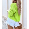 BLUEMING Womens Open Front Knit Cropped Cardigans Sweater Lantern Long Sleeve Fall Casual Shrugs Sweater - 2 of 3