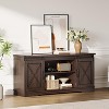 Jojoka Farmhouse TV Stand and Entertainment Center for TV Up to 65 Inches with Sliding Barn Doors - 4 of 4