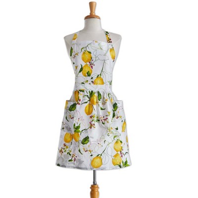 tag Lemoncello Hostess Cooking Baking Apron Cotton Machine Wash, One Size Fits Most, Neck Ties, Waist Ties, Pockets, Hang Tag