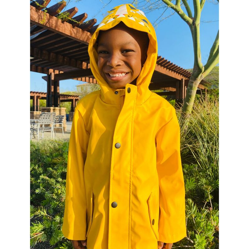 Rokka&Rolla Boys' and Toddlers' Waterproof Rain Coats Rubberized Jackets, 3 of 10