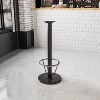 Flash Furniture 18'' Round Restaurant Table Base with 3'' Dia. Bar Height Column and Foot Ring - 2 of 3