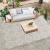 Outdoor Area Rug 5x8 Washable Floor Cover Vintage Floral Low Pile Ultra-Thin Rustic Indoor Carpet - 4 of 4