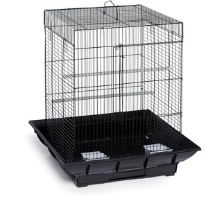 Bird Cage 24 Inch High, Parrot Cage with Pull-Out Tray and 2 Perches, Bird Carrier for Parakeet, Cockatiels, Budgies - 1 of 4