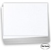 Hamilco White Linen Cardstock Paper - Flat 4.5x6.25" A6 Blank Index Cards Card Stock 80lb Cover 100 Pack - 2 of 4