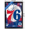 Trends International NBA Philadelphia 76ers - Maximalist Logo 23 Framed Wall Poster Prints - 3 of 4