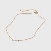 Valentine's Day 14k Gold Plated Brass Polished 3 Heart Dangle Necklace - A New Day™ Gold: Cable Chain, Gift Box - 3 of 4