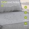XIZZI 9-Piece Wicker Outdoor Patio Fire Pit Sectional Sofa Set with Cushions, All Weather Conversation Couch Set and Swivel Rocking Chairs - 4 of 4