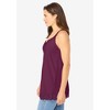 Woman Within Plus Size Lace-Trim V-Neck Tank - 4 of 4