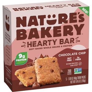 Nature's Bakery Chocolate Chip Protein Bars - 8.45oz/5ct - 1 of 4