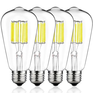 YANSUN 80-Watt Equivalent ST64 Edison LED Light Bulb 5000K Daylight White (4-Pack) - 1 of 1