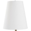 Uttermost Marcela Buffet Lamp-Unique Panda Marble with Brass Plated Accents - 4 of 4