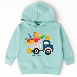 The Juniper Shop SmileyWorld School Dump Truck Toddler Hoodie - 1 of 4