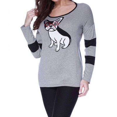Women's Puppy Eyes Pullover - ANGEL