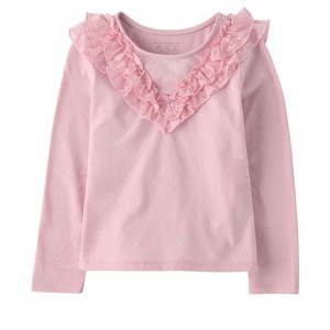 The Children's Place Toddler Girls Long Sleeve Lace Ruffle Top - 1 of 3