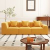 Resenkos 111" Modular Sctional Couches with Deep Seat, Compression Cloud Sofa Soft Corduroy Upholstered for Living Room Bedroom - 2 of 4