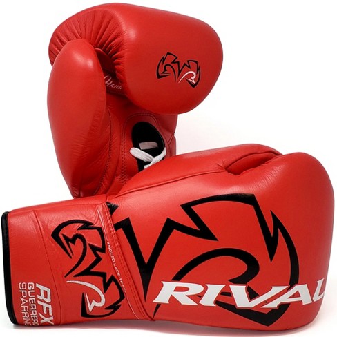 Rival Boxing RFX-Guerrero HDE-F Lace-Up Sparring Gloves - 14 oz. - Red