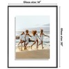 Americanflat 16x20 Floating Picture Frame with Shatter-Resistant Glass - Fits 11x14 Photos or Smaller- Slide-In Photo Frame - Black - 2 of 4