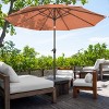 Nature Spring 10-ft Easy Crank Patio Umbrella with Auto Tilt - Vented Canopy for Deck, Balcony, Backyard, or Pool - 2 of 4
