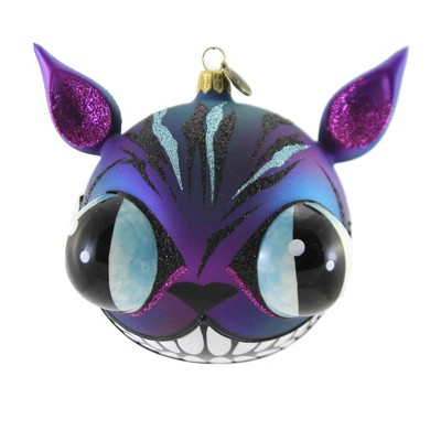 Blu Bom 4.75" Big Eyes Creepy Cat Halloween Ornament Crazed  -  Tree Ornaments