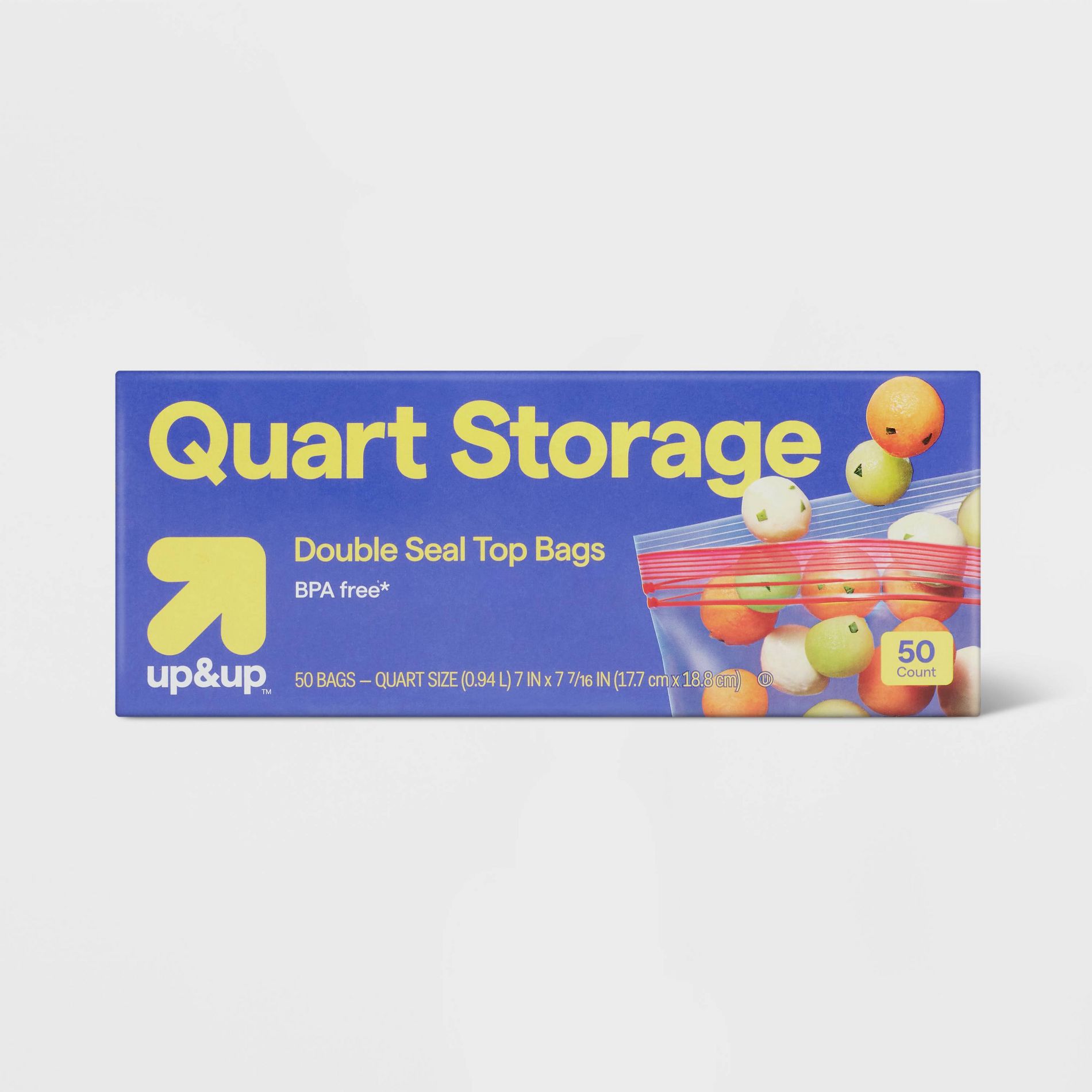 Quart Storage Bags - 50ct - up&up™