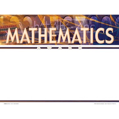 Hammond & Stephens Mathematics Recognition  Award - Blank Item, 11 x 8-1/2 inches, pk of 25
