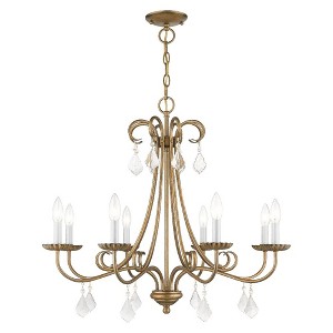 Livex Lighting Daphne 8 - Light Chandelier in  Antique Gold Leaf - 1 of 2