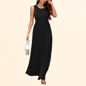 long flowy black dress casual Flowy Black Maxi Dress - Casual Dresses