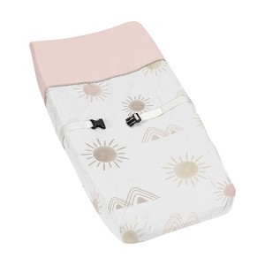 Sweet Jojo Designs Girl Changing Pad Cover Desert Sun Pink Mauve and Taupe - 1 of 4