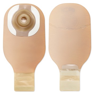 CeraPlus Ostomy Pouch Drainable 1" Stoma 12"L 1pc System Beige 8962, 5 Ct