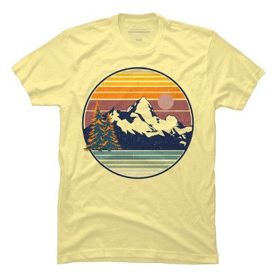 Men's Design By Humans Mountain View By pilipsjanuarius T-Shirt