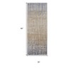 HomeRoots 8' Tan And Blue Abstract Distressed Runner Rug - 3 of 3