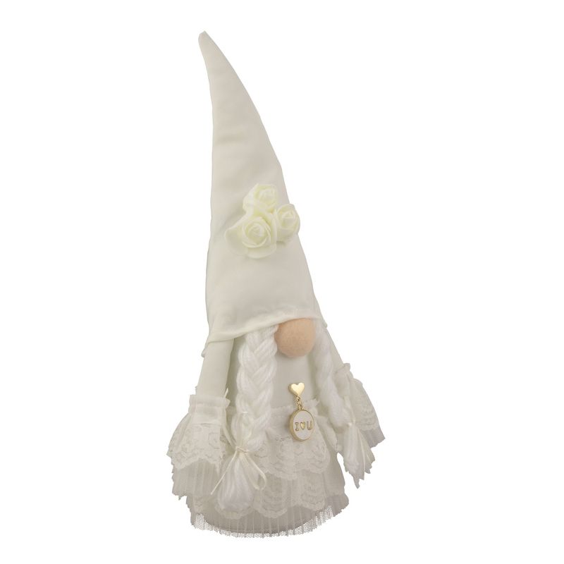 Northlight 12.75" White Wedding Day Bride Gnome, 3 of 6