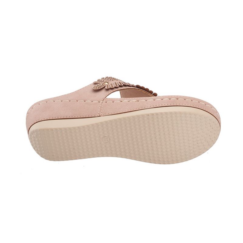 GC Shoes Virginia Embellished Comfort Slide Wedge Sandals, 5 of 6