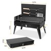 SEVOBAL Outdoor Grills, Griddles and Smokers 3 Height Adjustable Foldable Charcoal Grill for Camping, Picnics, Backyard BBQ, Black, 17.7"*11.02"*3.1" - 3 of 4
