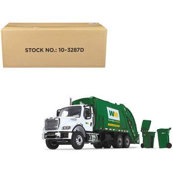 Freightliner M-2 with McNeilus Rear Loader Garbage Truck "Waste Management" with Garbage Bins 1/34 Diecast Model by First Gear