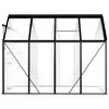 vidaXL Greenhouse with Base Frame Anthracite Aluminum 51.1 ft - 4 of 4