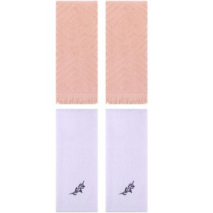 REGALWOVEN 4 Pcs Bathroom Home Decor Cotton Soft Absorbent Hand Towel 13" x 29" - 1 of 4