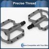 Unique Bargains Cycling Bike Pedal 9/16" Spindle Nylon for Road Mountain BMX MTB Bike Gray - 4 of 4