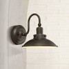 Minka Lavery Modern Outdoor Barn Light Fixture Oil Rubbed Bronze LED 8 1/2" Rain Glass Diffuser for Post Exterior Porch Yard Patio - 2 of 2