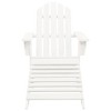 Garden Chair White Hardwood Standard Durable Garden Chair vidaXL - 2 of 4