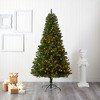 Nearly Natural 7.5-ft Virginia Fir Artificial Christmas Tree with 450 Clear Lights and 979 Bendable Branches - image 4 of 4