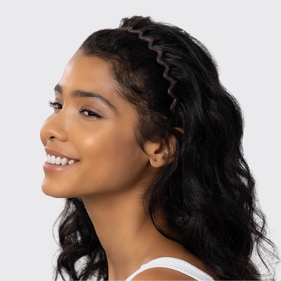 Kitsch Rabs Zig Zag Recycled Headband - Black/Tortoise - 2pk - image 3