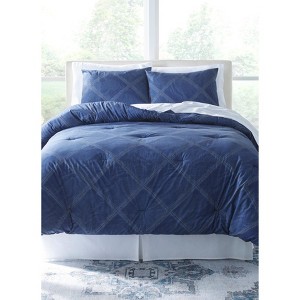 BrylaneHome Denim Comforter 3 Piece Set - 1 of 1