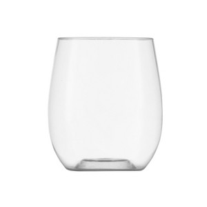 Posh Setting 16 oz Clear Plastic Disposable stemless Wine goblet - 6 Pack - 1 of 2
