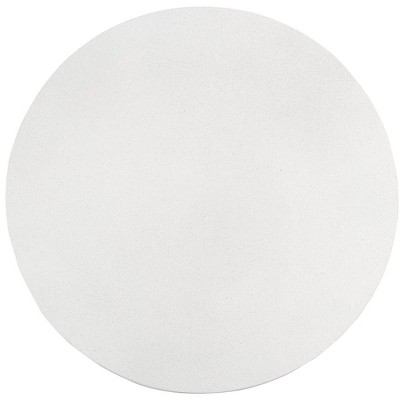 Round White Acrylic Cocktail Table with Storage